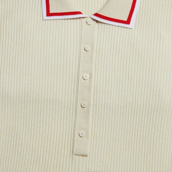 G/Fore Womens Ribbed Polo Dress With Red Trim - Size Large New With Tag - Picture 3 of 6